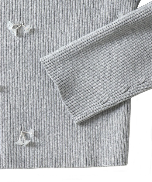venit(ヴェニット)の「VENIT / acetate cotton flower bijou cardigan(アセテートコットンフラワービジューカーディガン VEK-7513-A)(カーディガン/ボレロ・レディース・ホワイト・38)」の2枚目の写真