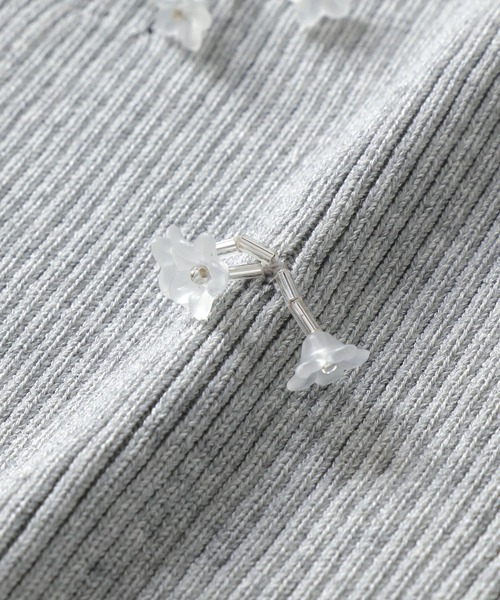 venit(ヴェニット)の「VENIT / acetate cotton flower bijou cardigan(アセテートコットンフラワービジューカーディガン VEK-7513-A)(カーディガン/ボレロ・レディース・ホワイト・38)」の21枚目の写真