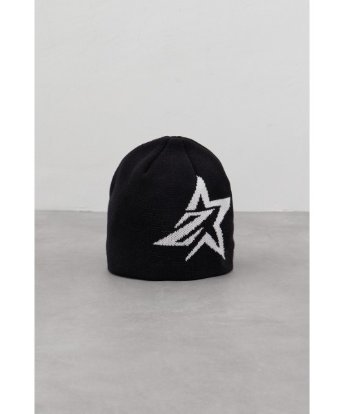 AZUL by moussy（アズールバイマウジー）の「ジャガードビーニー（ニットキャップ/ビーニー・メンズ・グレー/ブラック・FREE）」の3枚目の写真