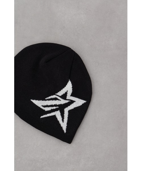 AZUL by moussy（アズールバイマウジー）の「ジャガードビーニー（ニットキャップ/ビーニー・メンズ・グレー/ブラック・FREE）」の4枚目の写真