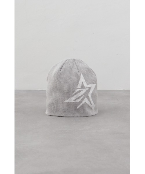 AZUL by moussy（アズールバイマウジー）の「ジャガードビーニー（ニットキャップ/ビーニー・メンズ・グレー/ブラック・FREE）」の8枚目の写真