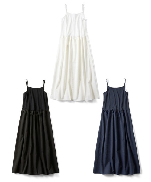 Live in comfort（リブインコンフォート）の「リブ　イン　コンフォート　とにかく万能！　使い勝手のよい　コットン混インナーワンピース（ワンピース・レディース・ブラック/ホワイト/ネイビー・LL/M/L/S/3L/4L/MP）」の6枚目の写真