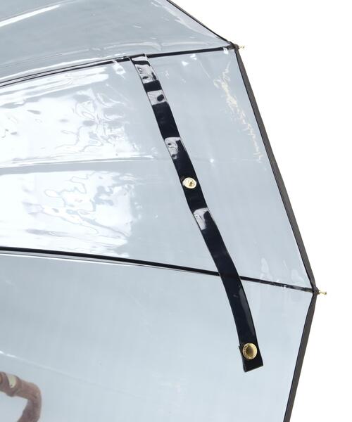 Traditional Weatherwear（トラディショナルウェザーウェア）の「Traditional Weatherwear / トラディショナル ウェザーウェア/CLEAR UMBRELLA BAMBOO/クリア アンブレラ バンブー（長傘・レディース・ブラウン/ホワイト/グレー・F）」の10枚目の写真