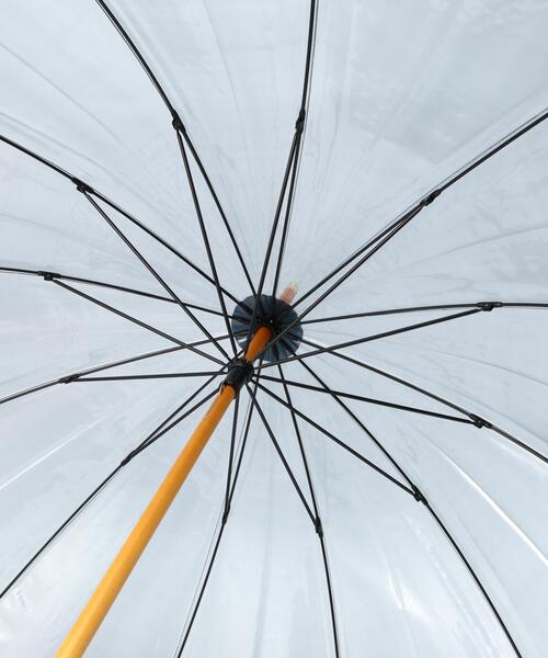 Traditional Weatherwear（トラディショナルウェザーウェア）の「Traditional Weatherwear / トラディショナル ウェザーウェア/CLEAR UMBRELLA BAMBOO/クリア アンブレラ バンブー（長傘・レディース・ブラウン/ホワイト/グレー・F）」の11枚目の写真