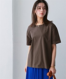 nissen | 軽量さらさらカットソーゆるシルエットプルオーバー（吸汗速乾）（薄手素材）(Tシャツ/カットソー)
