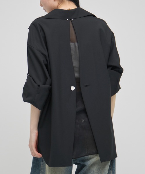 ブラウス シャツ 「RITAN/リタン」Back Design Skipper Shirts/バックデザインスキッパーシャツ/ブラウス レディース RITAN/リタン】Back Design Skipper Shirts/バックデザイン