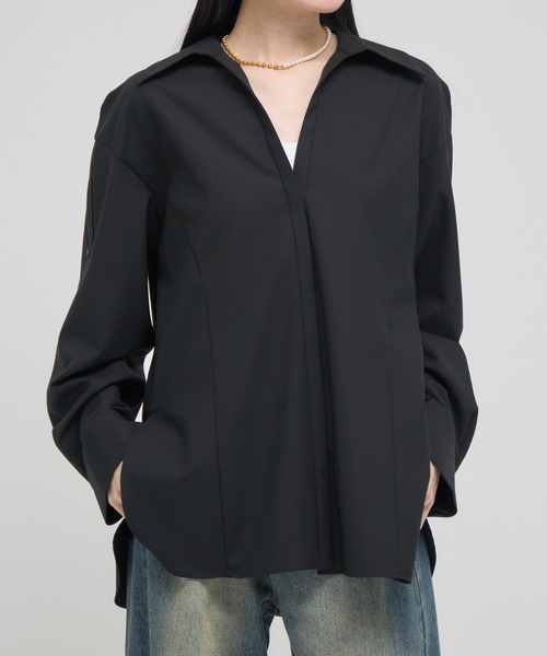 RITAN/リタン】Back Design Skipper Shirts/バックデザインスキッパー