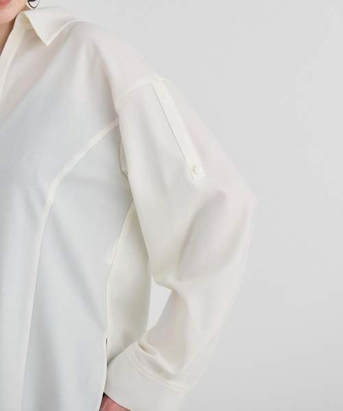 ブラウス シャツ 「RITAN/リタン」Back Design Skipper Shirts/バックデザインスキッパーシャツ/ブラウス レディース RITAN ブラウス シャツ 「RITAN/リタン」Back Design Skipper