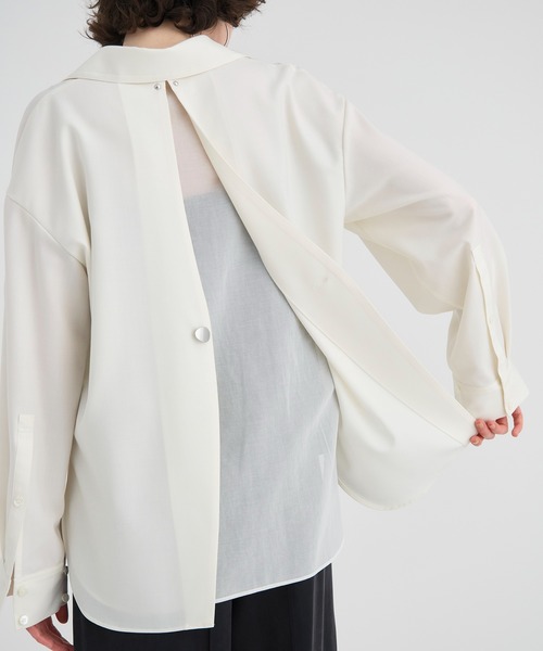 ブラウス シャツ 「RITAN/リタン」Back Design Skipper Shirts/バックデザインスキッパーシャツ/ブラウス レディース RITAN ブラウス シャツ 「RITAN/リタン」Back Design Skipper