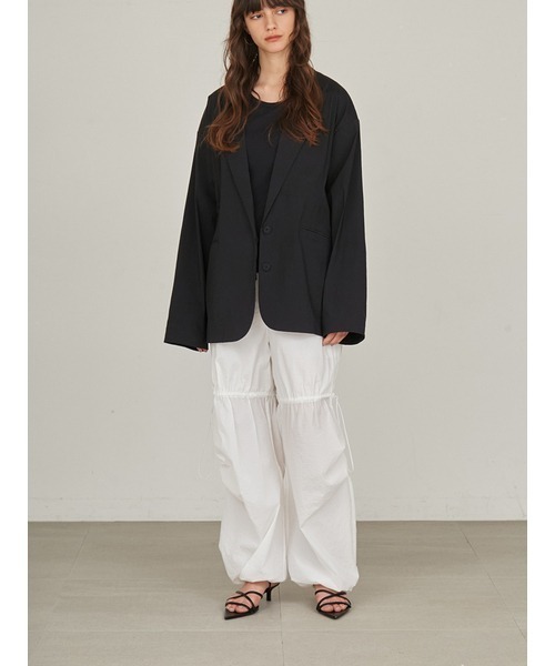 styling/（スタイリング）の「【S/S(エスバイエス)】＜ウォッシャブル・撥水＞ジャケット（その他アウター・レディース・ブラック/ライトグレー・0/1）」の5枚目の写真