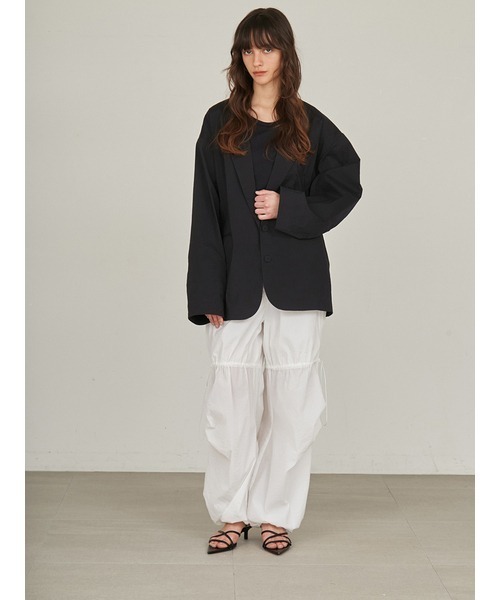 styling/（スタイリング）の「【S/S(エスバイエス)】＜ウォッシャブル・撥水＞ジャケット（その他アウター・レディース・ブラック/ライトグレー・0/1）」の6枚目の写真