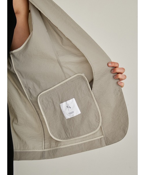 styling/（スタイリング）の「【S/S(エスバイエス)】＜ウォッシャブル・撥水＞ジャケット（その他アウター・レディース・ブラック/ライトグレー・0/1）」の13枚目の写真