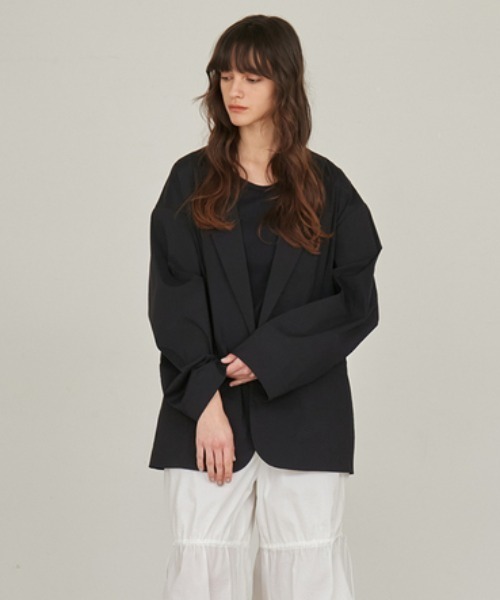 styling/（スタイリング）の「【S/S(エスバイエス)】＜ウォッシャブル・撥水＞ジャケット（その他アウター・レディース・ブラック/ライトグレー・0/1）」の4枚目の写真