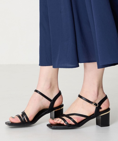 ORiental TRaffic（オリエンタルトラフィック）の「アシンメトリーストラップヒールサンダル/51230（サンダル・レディース・ブラウン/パープル/ホワイト/ブラック・LL/SS/S/M/L/3L）」の20枚目の写真