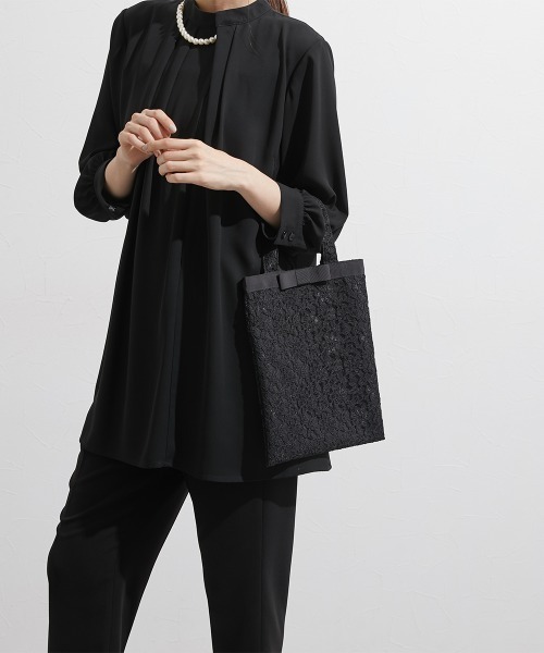 Callarus Black Formal(カラルスブラックフォーマル)の「【喪服・礼服】フォーマルレーストートバック〔Callarus〕(トートバッグ・レディース・ブラック・FREE)」の9枚目の写真