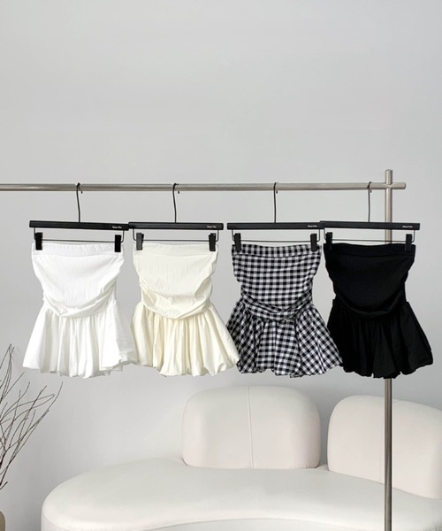 ZARA - 限定品  ♡ クロップド かぼちゃ バルーン ベア ホルター チューブ トップ ZARA - 限定品 ♡ クロップド かぼちゃ バルーン ベア ホルター