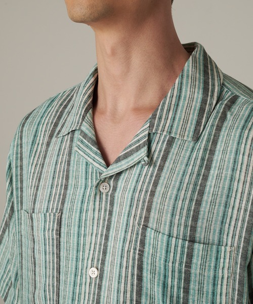 Eddie Bauer(エディーバウアー)の「レーヨンリネン キャンプ 半袖 シャツ(シャツ/ブラウス・メンズ・サンドベージュ/ベージュ/ネイビー/ライム/グリーン/オレンジ系・M/L/XL/XXL/S)」の15枚目の写真