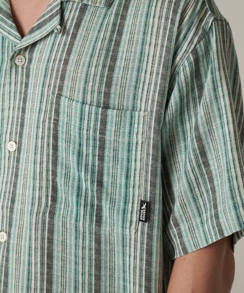Eddie Bauer(エディーバウアー)の「レーヨンリネン キャンプ 半袖 シャツ(シャツ/ブラウス・メンズ・サンドベージュ/ベージュ/ネイビー/ライム/グリーン/オレンジ系・M/L/XL/XXL/S)」の17枚目の写真