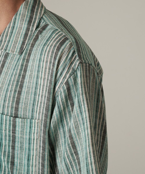 Eddie Bauer(エディーバウアー)の「レーヨンリネン キャンプ 半袖 シャツ(シャツ/ブラウス・メンズ・サンドベージュ/ベージュ/ネイビー/ライム/グリーン/オレンジ系・M/L/XL/XXL/S)」の16枚目の写真