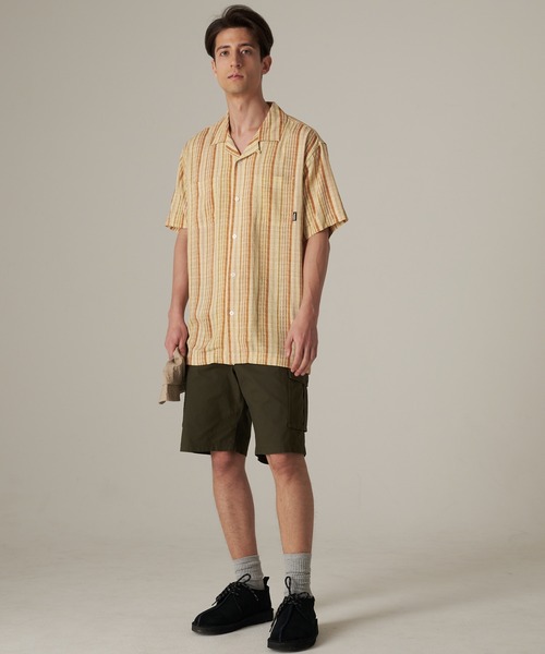 Eddie Bauer(エディーバウアー)の「レーヨンリネン キャンプ 半袖 シャツ(シャツ/ブラウス・メンズ・サンドベージュ/ベージュ/ネイビー/ライム/グリーン/オレンジ系・M/L/XL/XXL/S)」の11枚目の写真