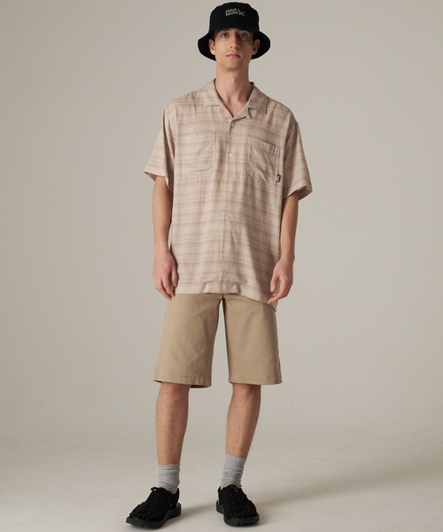 Eddie Bauer(エディーバウアー)の「レーヨンリネン キャンプ 半袖 シャツ(シャツ/ブラウス・メンズ・サンドベージュ/ベージュ/ネイビー/ライム/グリーン/オレンジ系・M/L/XL/XXL/S)」の7枚目の写真
