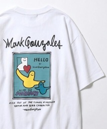 Mark Gonzales（マーク・ゴンザレス）の「2026SS Mark Gonzales/マーク ゴンザレス オーバーサイズ ワンポイント刺繍 バックプリント 半袖Tシャツ レディース メンズ（Tシャツ/カットソー）」