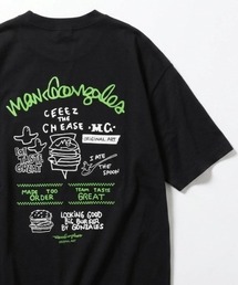 2026SS Mark Gonzales/マーク ゴンザレス オーバーサイズ ワンポイント刺繍 バックプリント 半袖Tシャツ レディース メンズ