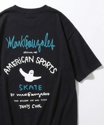 Mark Gonzales（マーク・ゴンザレス）の「2026SS Mark Gonzales/マーク ゴンザレス オーバーサイズ ワンポイント刺繍 バックプリント 半袖Tシャツ レディース メンズ（Tシャツ/カットソー）」