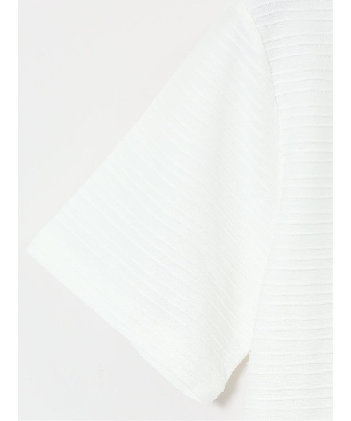 TAKA-Q（タカキュー）の「【ウォッシャブル】タカキュー ピンタックボーダー クルーネック半袖Tシャツ（Tシャツ/カットソー・メンズ・ホワイト/ライトグレー/ブルー/ホワイト×ブラック・MEDIUM/LARGE/X-LARGE）」の14枚目の写真