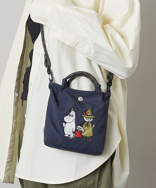 MOOMIN（ムーミン）の「【MOOMIN】(ムーミン) 軽量 撥水 ミニショルダーバッグ スマホ パスポート 縦長ミニポシェット（ショルダーバッグ・レディース・グレー/ベージュ/グリーン系その他/ネイビー/ライトグレー/グリーン/レッド・ONE SIZE）」の11枚目の写真