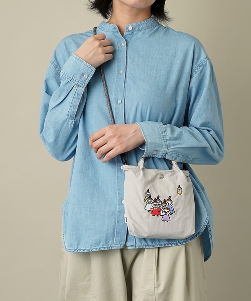 MOOMIN(ムーミン)の「【MOOMIN】(ムーミン) 軽量 撥水 ミニショルダーバッグ スマホ パスポート 縦長ミニポシェット RMPK-03(ショルダーバッグ・レディース・グレー/ベージュ/グリーン系その他/ネイビー/ライトグレー/グリーン/レッド/チャコール/ヘザーチャコール/ブラウン/ライトグレー系・ONE SIZE)」の18枚目の写真