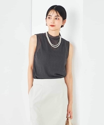 シアーウェーブハイネックカットソー