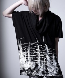 NOVESSEL | A'GEM/9 × .kom『NOVESSEL/ノベセル』フードドルマンTシャツ(Tシャツ/カットソー)