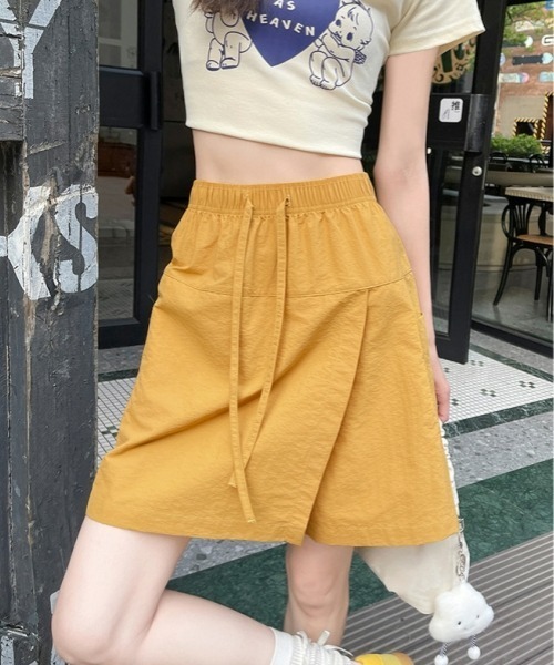 gossip!ロサンゼルス(ゴシップロサンゼルス)の「【多色展開】カジュアル速乾スリットスカパン(スカート・レディース・ネイビー/パープル/マスタード/ホワイト/ライトグレー・FREE)」の19枚目の写真