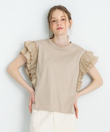 URBAN RESEARCH Sonny Label | フリルフレンチスリーブプルオーバー(Tシャツ/カットソー)