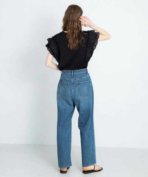 URBAN RESEARCH Sonny Label（アーバンリサーチサニーレーベル）の「フリルフレンチスリーブプルオーバー（Tシャツ/カットソー・レディース・ブラウン/ベージュ系その他/ブラック・FREE）」の18枚目の写真