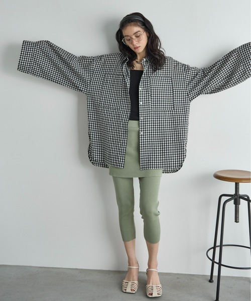 THE YOn(ザヨン)の「スーパーワイドスリーブルーズフィットシャツ(シャツ/ブラウス・レディース・ブラック/クリーム/ブラウン/ピンク・FREE)」の18枚目の写真