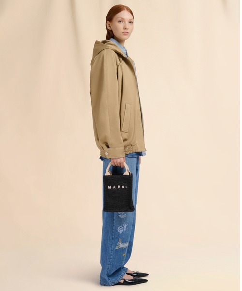 マルニ MARNI MARKET ミニクロスボディバッグ アイボリー MARNI MARKET Criss-Cross ミニ バスケットバッグ