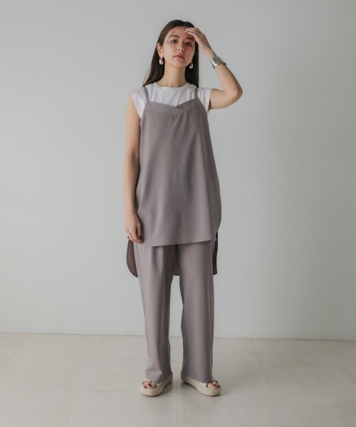 【全1色】サテンキャミソールトップ　ライトベージュ【250530top5】( jmam )(250602) fit=scale-down,w=1200