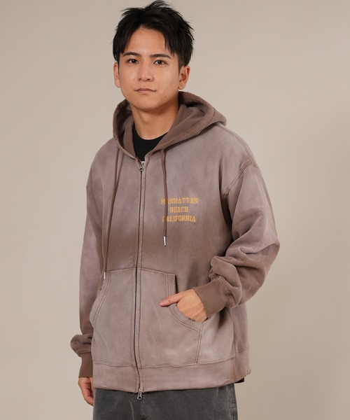 ムラサキスポーツ(ムラサキスポーツ)の「【ムラサキスポーツ限定】DEAR LAUREL/ディアローレル Vintage Zip パーカー D25F-1203(パーカー・メンズ・スミクロ/レッド/ブラウン/ネイビー・M/L)」の5枚目の写真