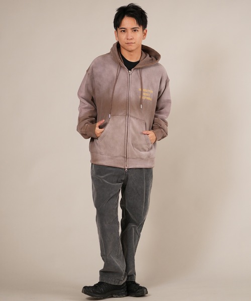 ムラサキスポーツ(ムラサキスポーツ)の「【ムラサキスポーツ限定】DEAR LAUREL/ディアローレル Vintage Zip パーカー D25F-1203(パーカー・メンズ・スミクロ/レッド/ブラウン/ネイビー・M/L)」の8枚目の写真