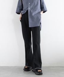 RAGEBLUE | 配色リブメローフレアパンツ(スウェットパンツ)