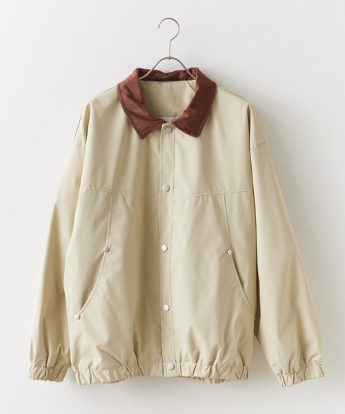 ROOPTOKYO(ループトウキョウ)の「バイカラー ナイロンブルゾン コーチジャケット(ブルゾン・メンズ・アイボリー・XL/L)」の1枚目の写真