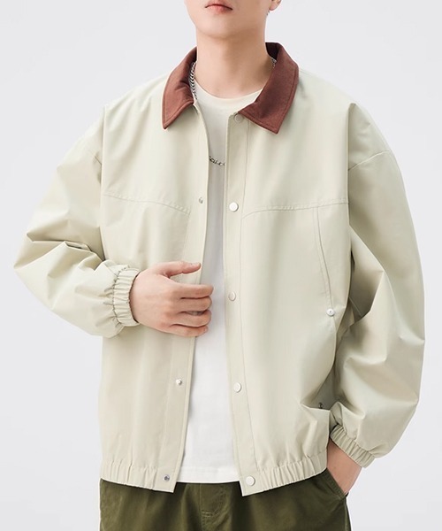 ROOPTOKYO(ループトウキョウ)の「バイカラー ナイロンブルゾン コーチジャケット(ブルゾン・メンズ・アイボリー・XL/L)」の3枚目の写真