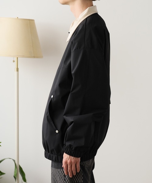 ROOPTOKYO(ループトウキョウ)の「バイカラー ナイロンブルゾン コーチジャケット(ブルゾン・メンズ・アイボリー・XL/L)」の15枚目の写真