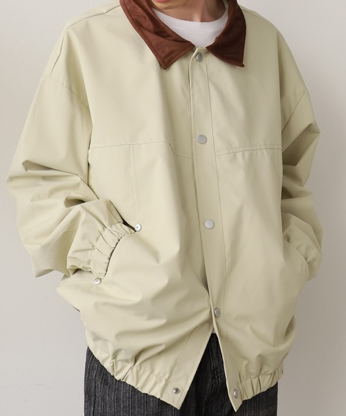 ROOPTOKYO(ループトウキョウ)の「バイカラー ナイロンブルゾン コーチジャケット(ブルゾン・メンズ・アイボリー・XL/L)」の5枚目の写真