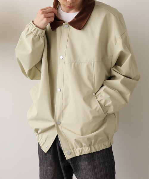 ROOPTOKYO(ループトウキョウ)の「バイカラー ナイロンブルゾン コーチジャケット(ブルゾン・メンズ・アイボリー・XL/L)」の6枚目の写真