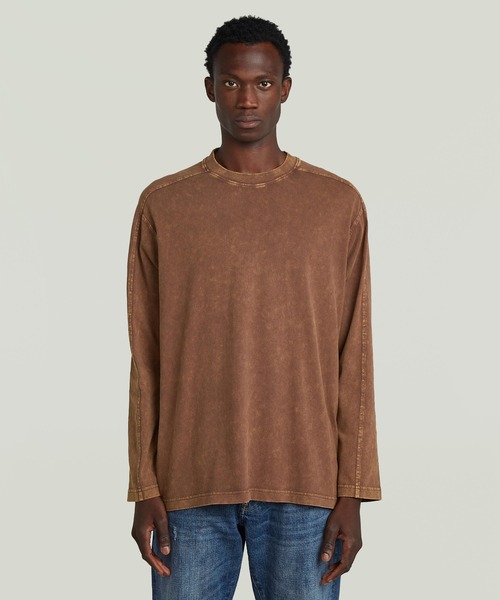 Washed Boxy T-Shirt/ヴィンテージライクウォッシュド加工オーバー