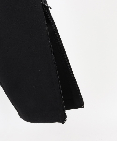 1minute 1second（ワンミニットワンセカンド）の「mp13844-zip slacks with heart embroidery スラックスパンツ（スラックス・メンズ・ブラック/チャコール・S/M/L/XL）」の8枚目の写真