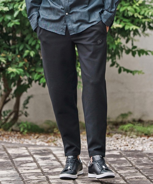 1minute 1second（ワンミニットワンセカンド）の「mp13844-zip slacks with heart embroidery スラックスパンツ（スラックス・メンズ・ブラック/チャコール・S/M/L/XL）」の13枚目の写真